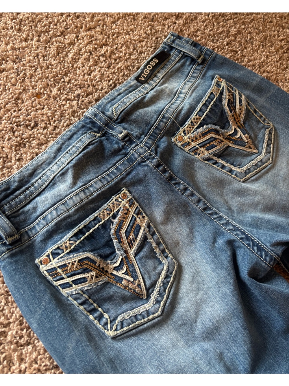 Vigoss Embellished Blue Jeans